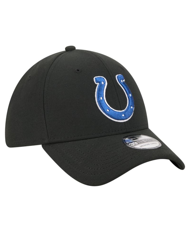 Men's Black Indianapolis Colts Core Team 39THIRTY Flex Hat