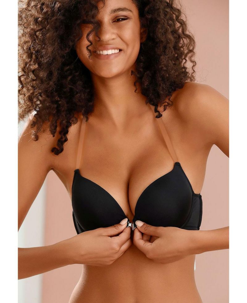 Women's Rhinestone Removable Pads Push-Up Padded Push-Up Bra