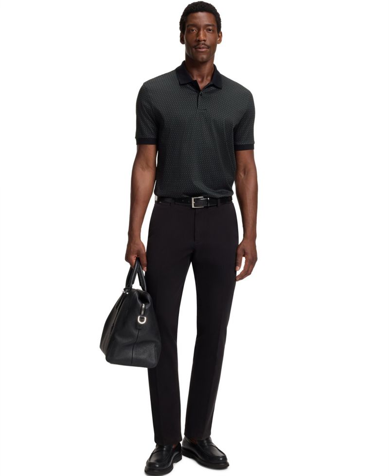 Men's Mercerized-Cotton Monogram Polo Shirt