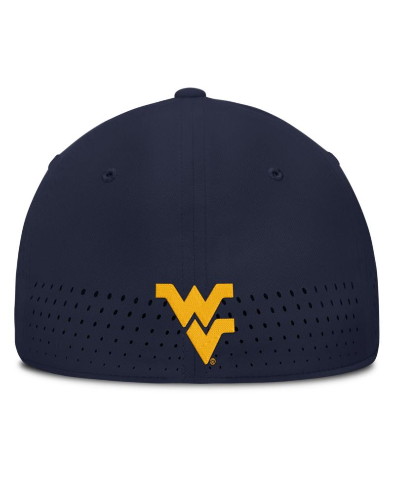 Men's Navy West Virginia Mountaineers Gameday Aerobill Swooshflex Dri-FIT Hat