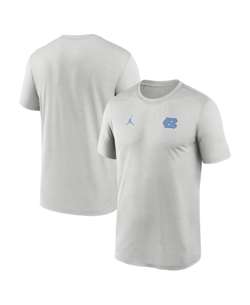 Men's Gray North Carolina Tar Heels 2025 Sideline Small Logo Legend Performance T-Shirt