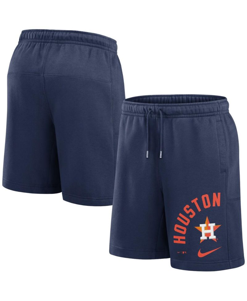 Men's Navy Houston Astros Arched Kicker Shorts