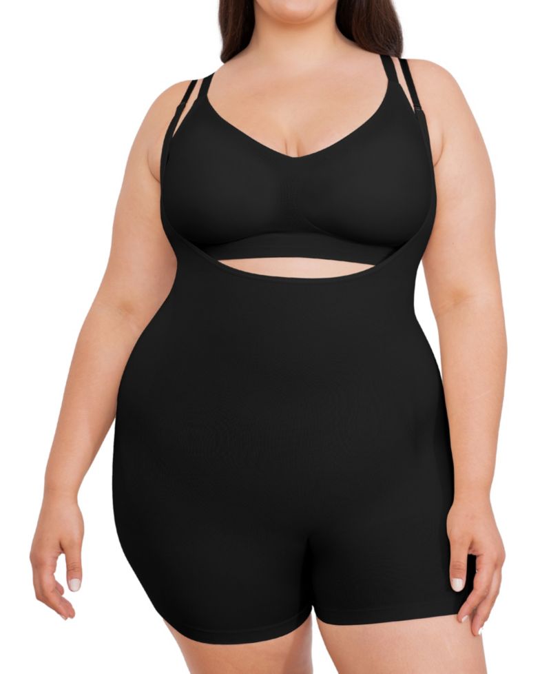 Women's Open Bust Bodysuit Shaper Short 73005