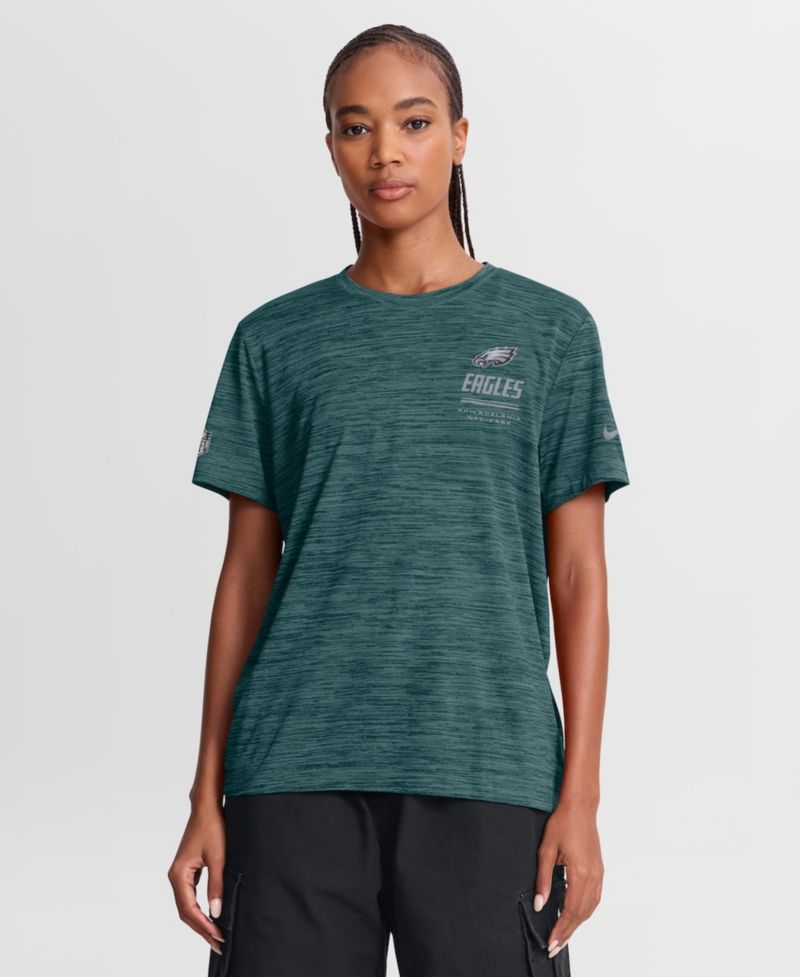 Women's Midnight Green Philadelphia Eagles Sideline Velocity Dri-FIT T-Shirt