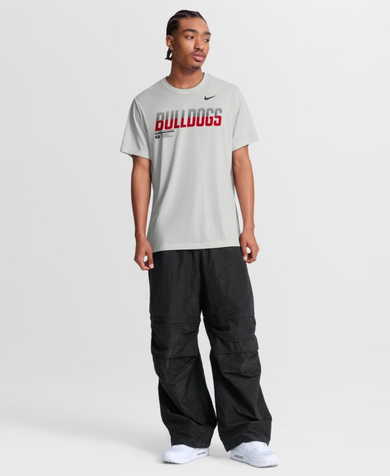 Men's Gray Georgia Bulldogs Sideline Legend Dri-FIT T-Shirt
