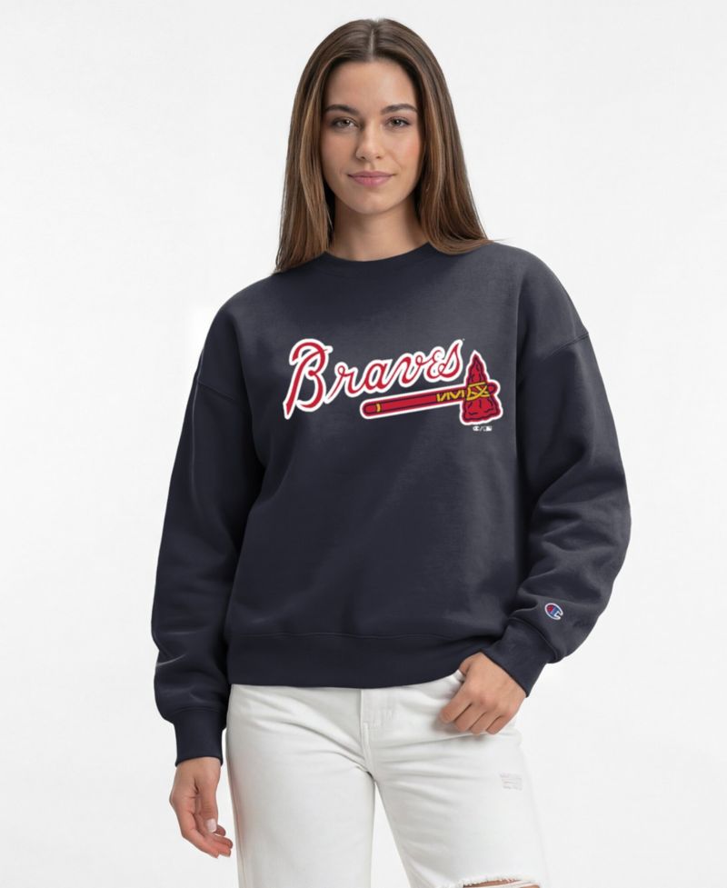 Women's Atlanta Braves All-Star Relaxed-Fit Crew Neck Sweatshirt