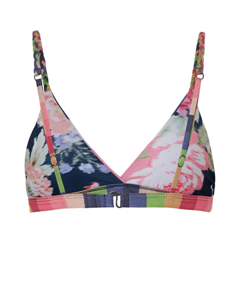 Women's Candy Stripes Rasha Bikini Top