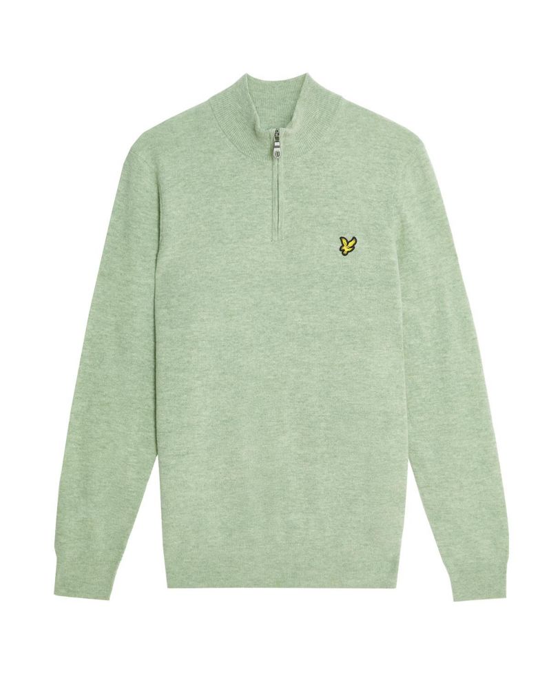 Men's Lambswool Blend Quarter Zip Sweater