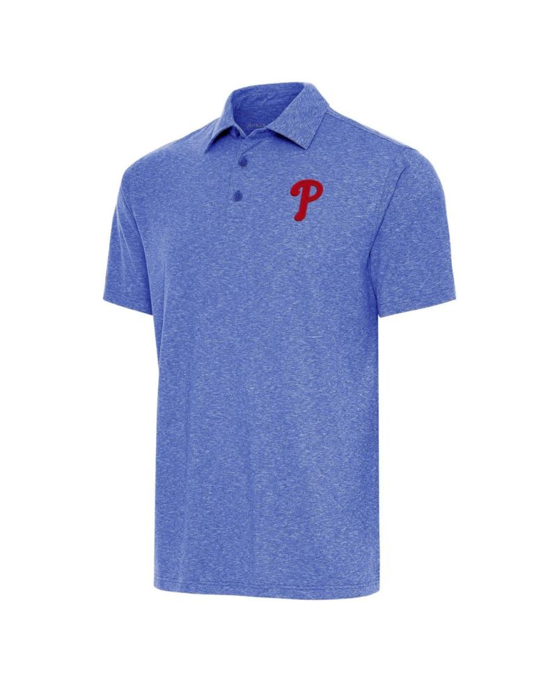 Men's Heather Royal Philadelphia Phillies Big & Tall Par 3 Polo Shirt