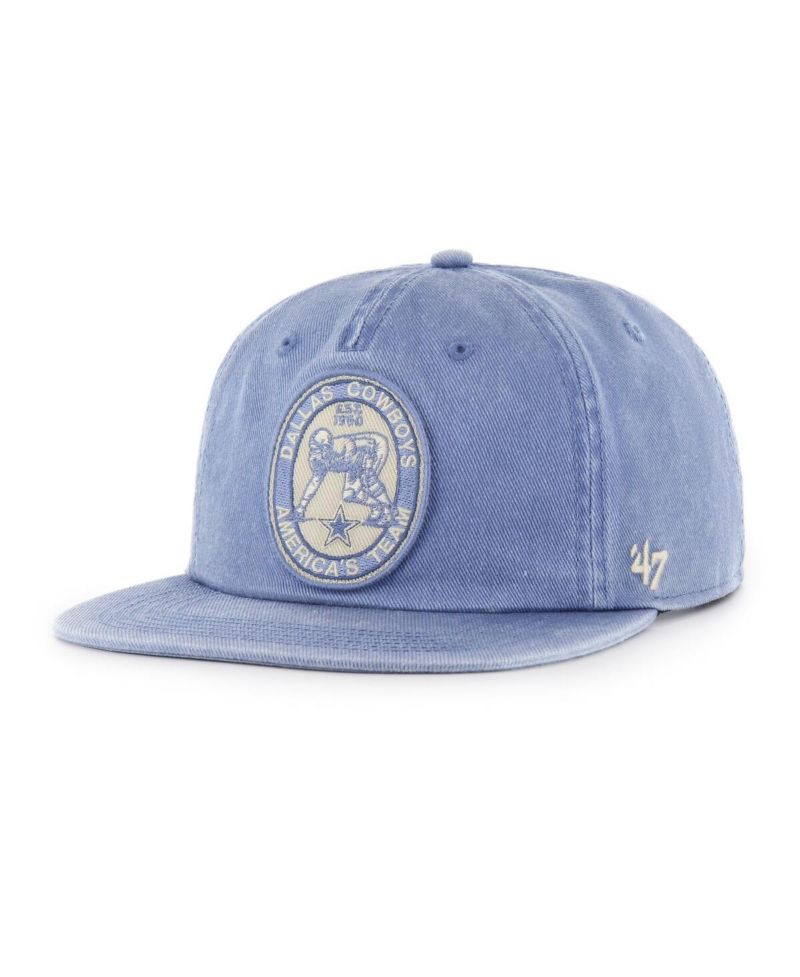 Men's Light Blue Dallas Cowboys Boot Path Relaxed Captain Hat