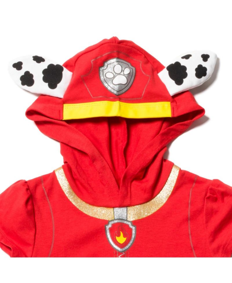 Girls Hooded Cosplay T-Shirt Dress and Leggings Outfit Set to (2T - 7-8)