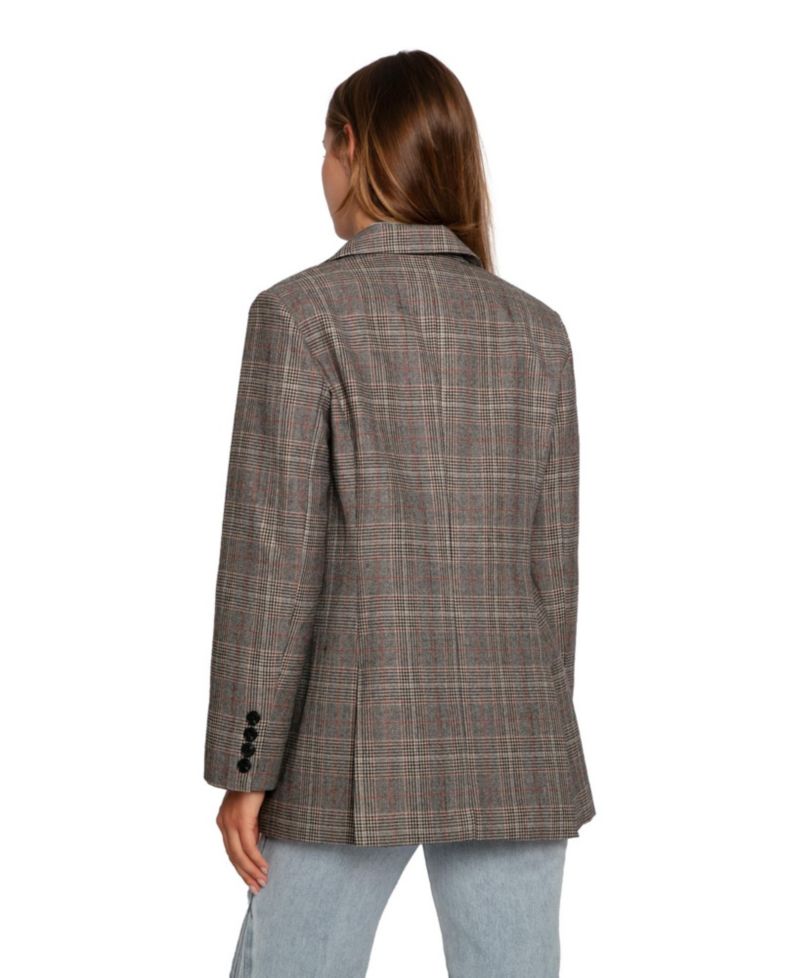 Women's Paris Grid Single Breasted Blazer