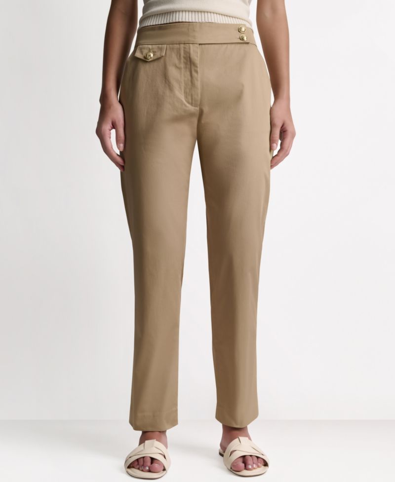 Women's Straight-Leg Mid-Rise Pants