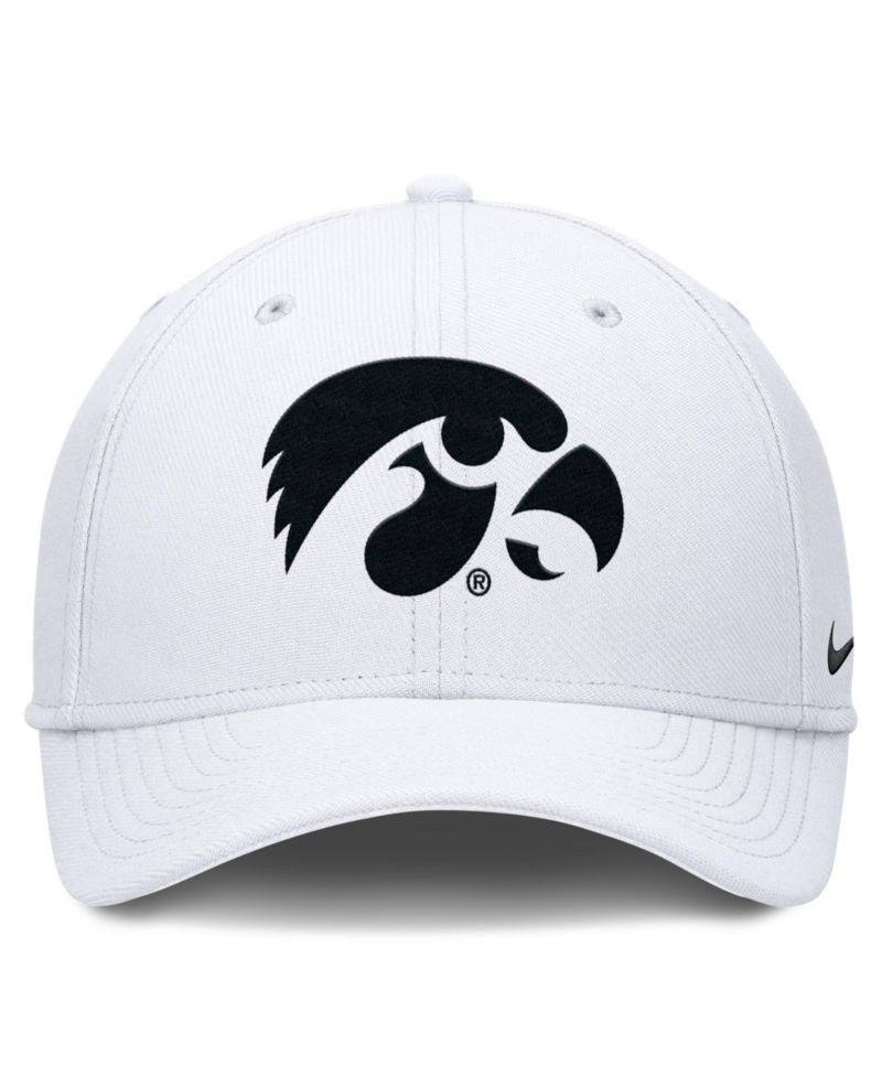 Men's White Iowa Hawkeyes Rise SwooshFlex Dri-FIT Hat
