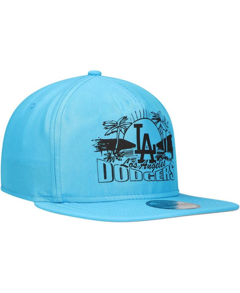 Men's Blue Los Angeles Dodgers Neon Golfer Snapback Hat