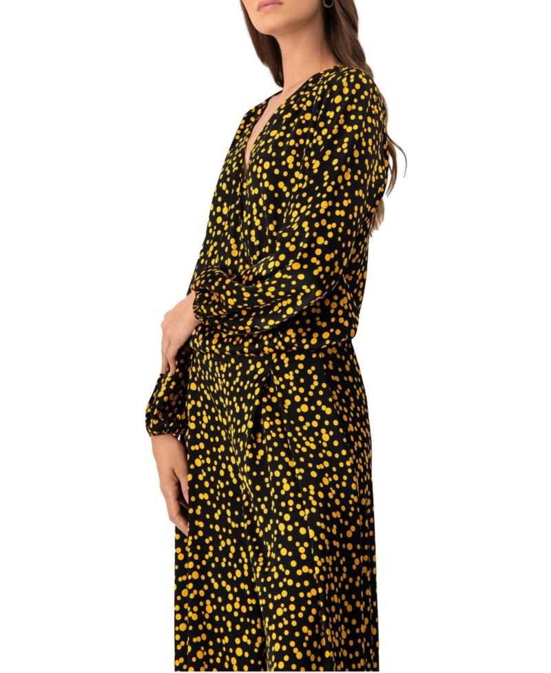 Women's Polka Dot Straight Blouse
