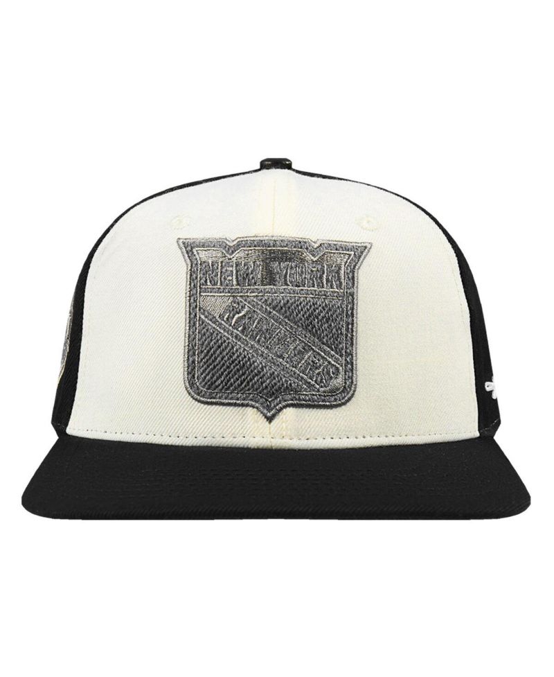 Men's Cream New York Rangers French Terry Snapback Hat