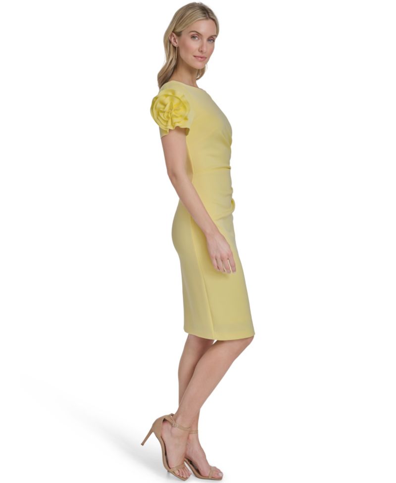 Women's Boat Neck Short-Sleeve Dress