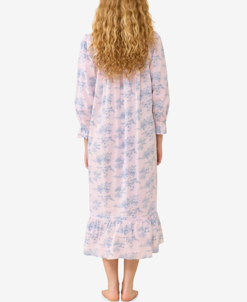Women's Long-Sleeve Scoop Neck Ankle-Length Ballet Nightgown