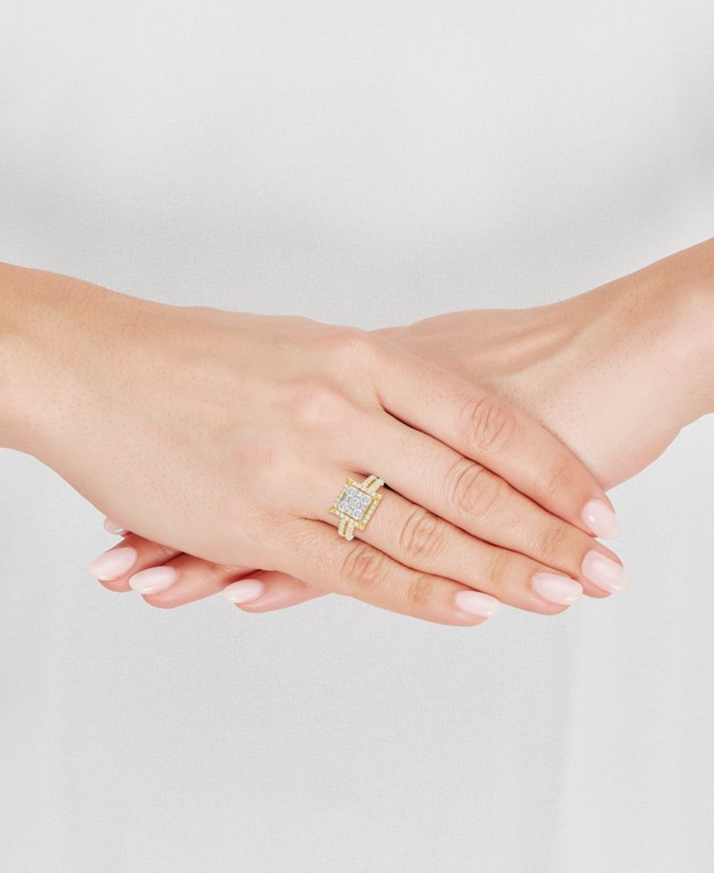 Macy's Diamond Engagement Ring (2 ct. t.w.) in 10k Yellow Gold