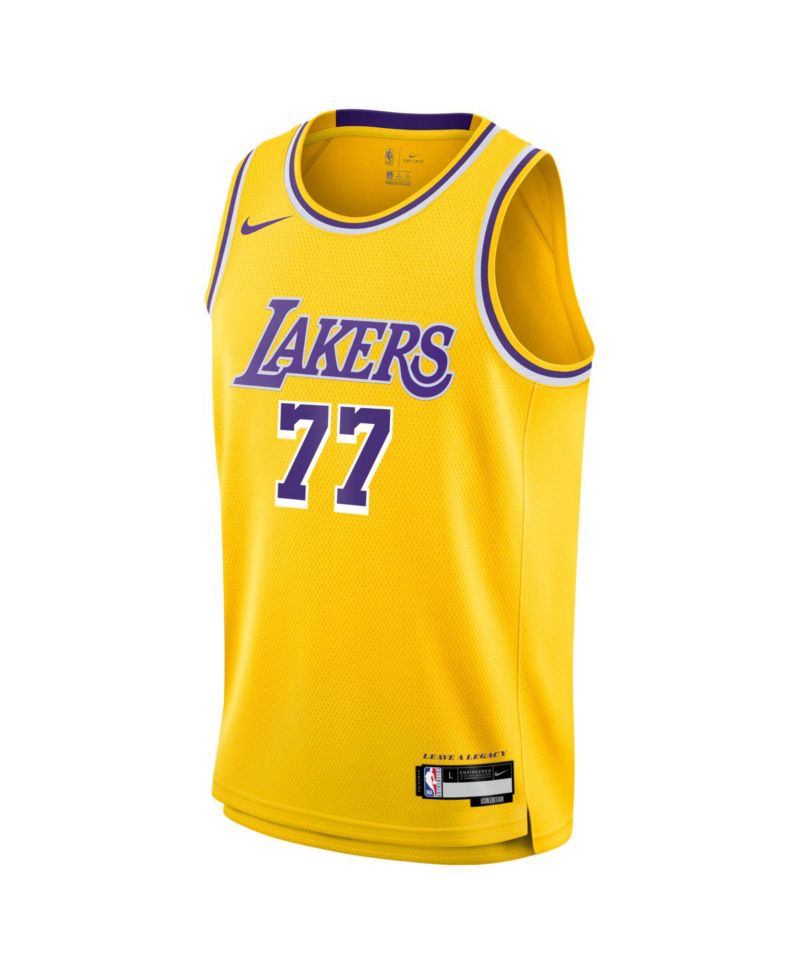 Men's and Women's Luka Doncic Gold Los Angeles Lakers Swingman Jersey - Icon Edition