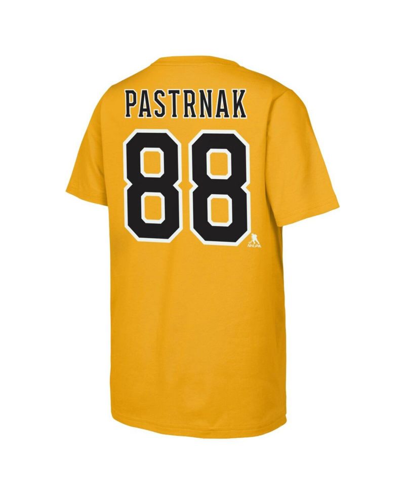Big Boys and Girls David Pastrnak Gold Boston Bruins Alternate Captain 2026 Stadium Series T-Shirt