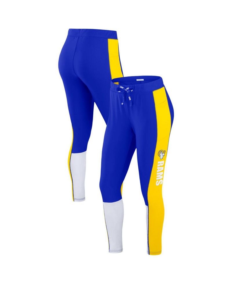 Women's Royal/Gold Los Angeles Rams Color-Block Leggings