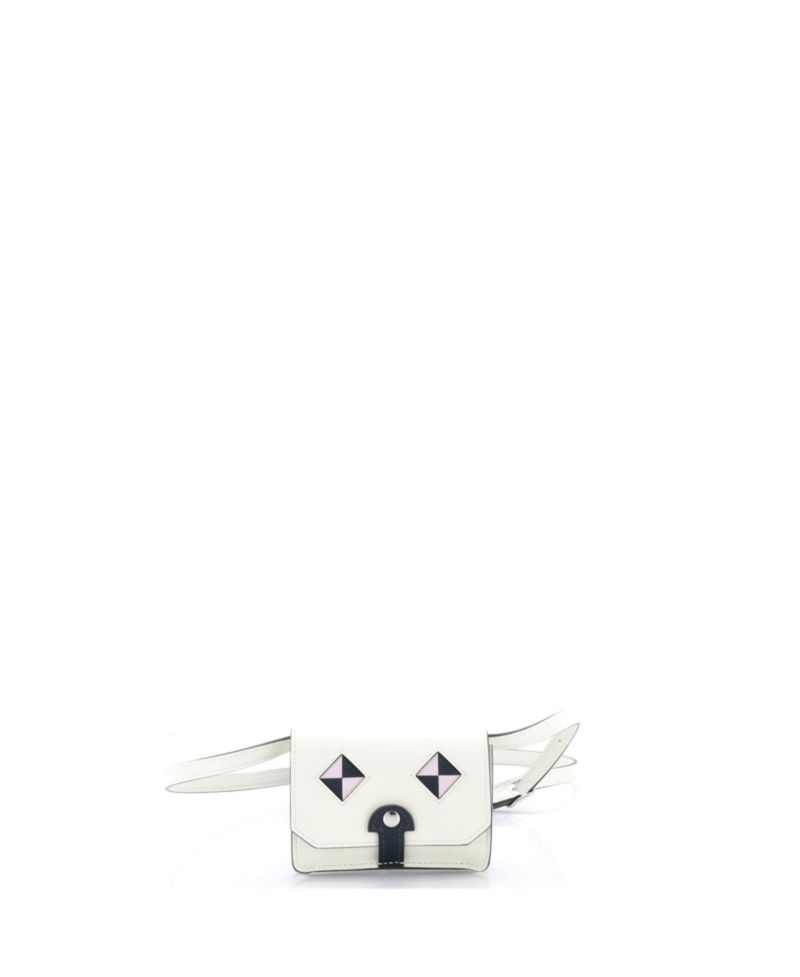 Chien Card Holder with Strap Swift and Chevre Mysore