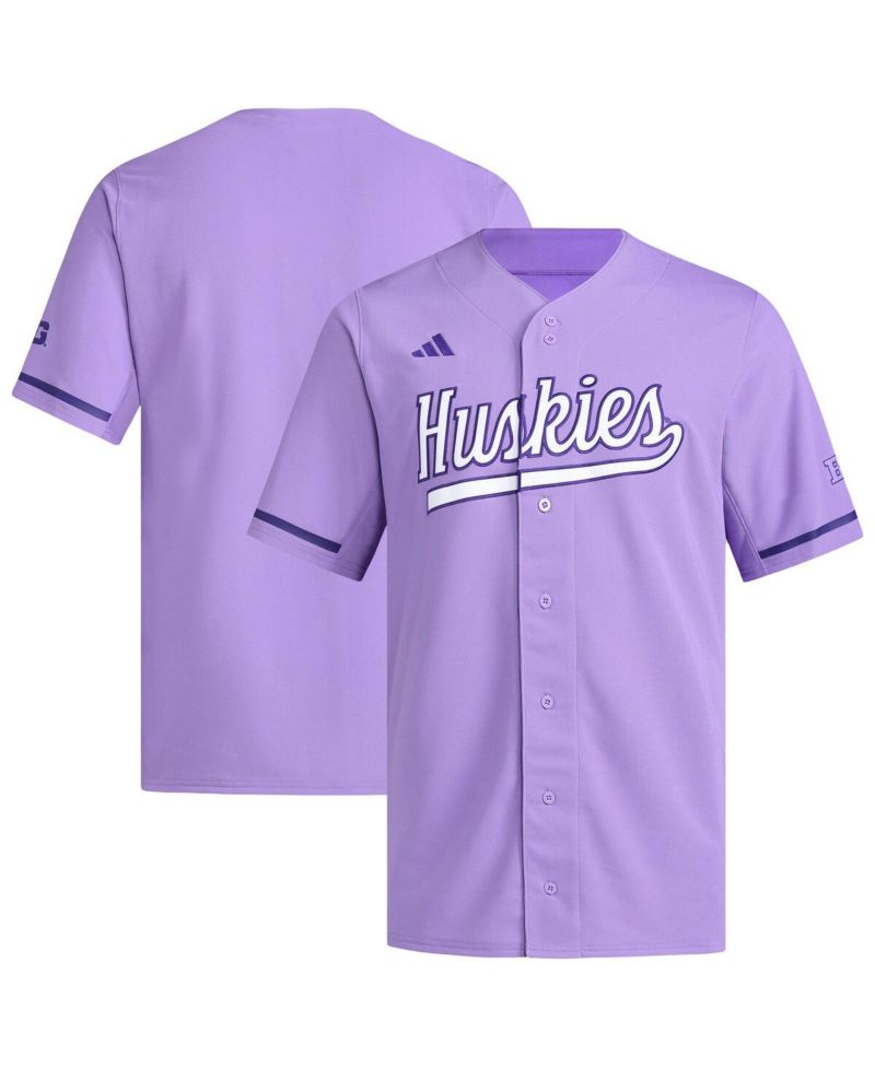 Men's Purple Washington Huskies Replica Baseball Jersey
