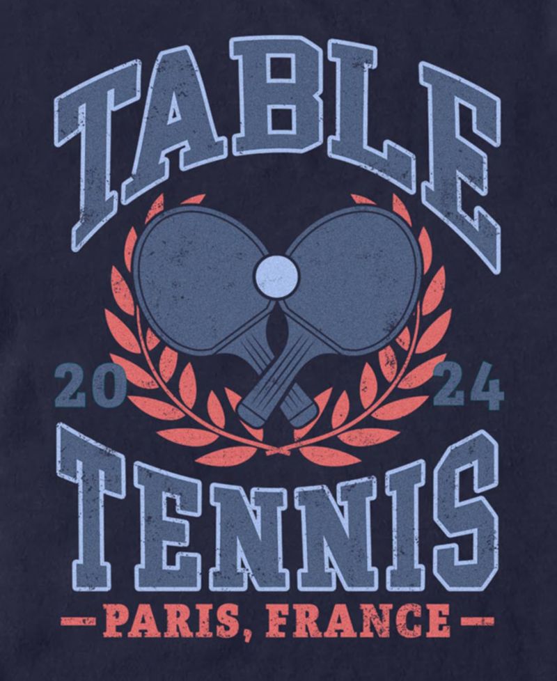 Men's Table Tennis Graphic Crew Neck T-Shirt