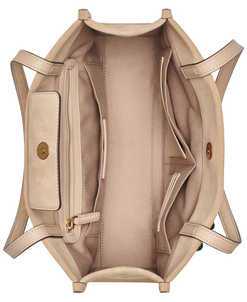 Jade Leather Magnetic Medium Tote Handbag