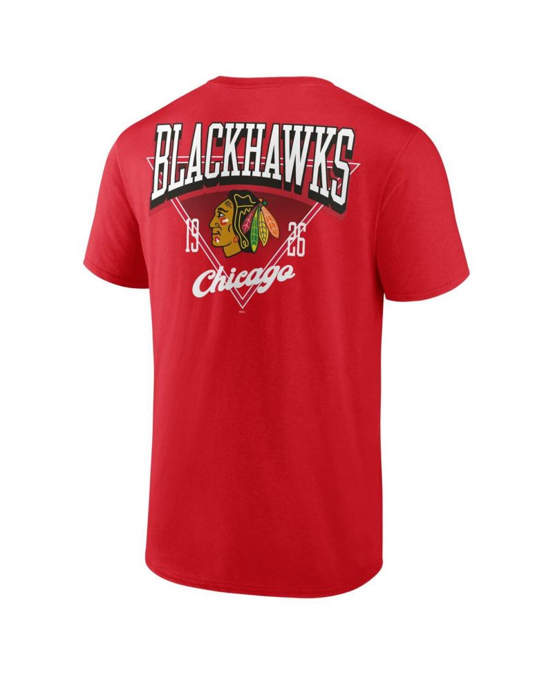 Men's Red Chicago Blackhawks Never Over T-Shirt