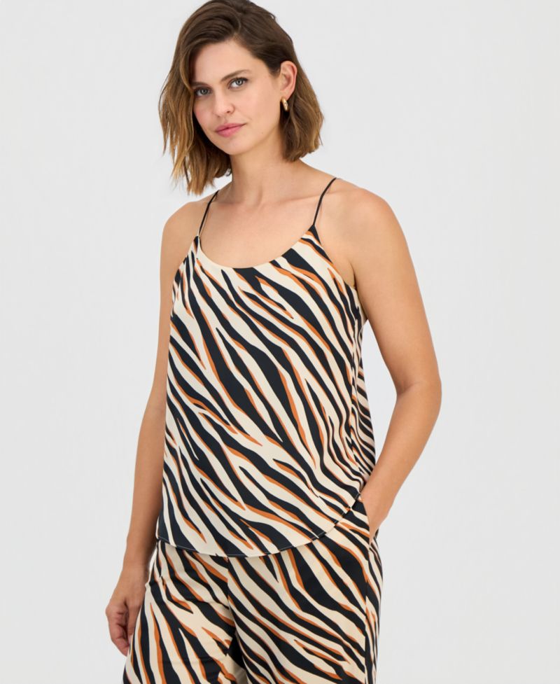 Women's Animal-Print Satin Camisole