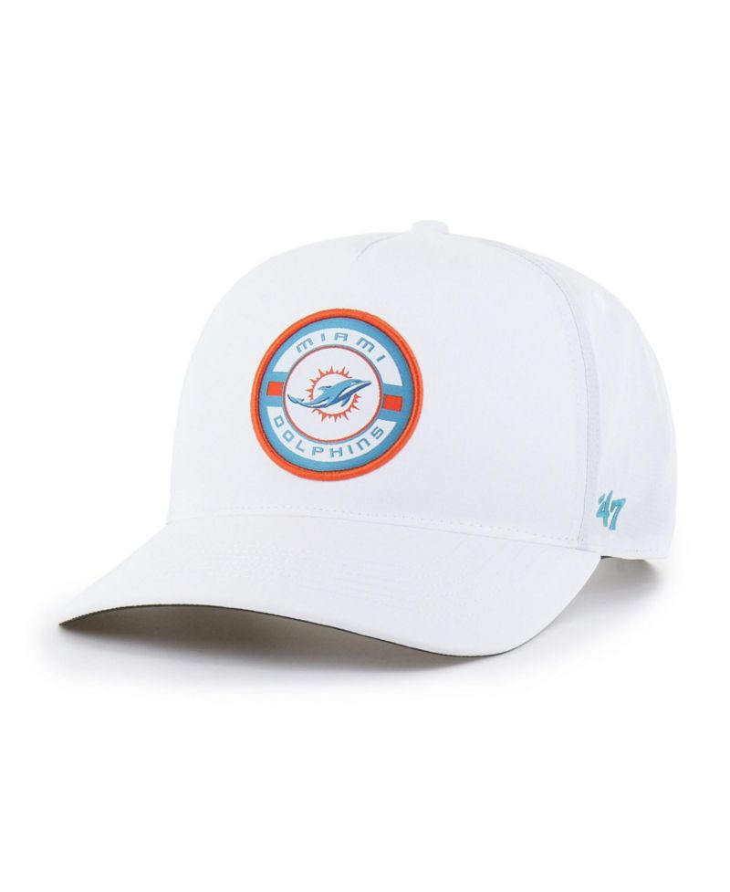 Men's White Miami Dolphins Strand Adjustable Hitch Hat