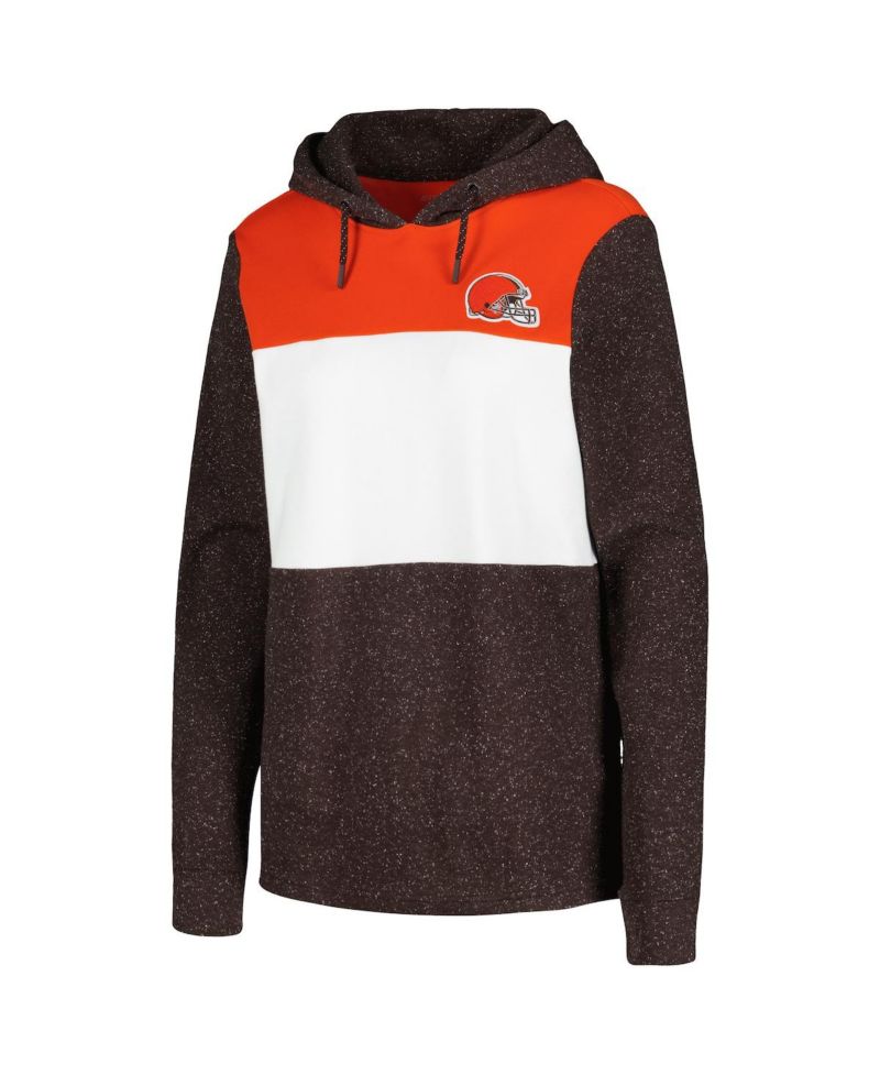 Women's Brown Cleveland Browns Wicket Pullover Hoodie