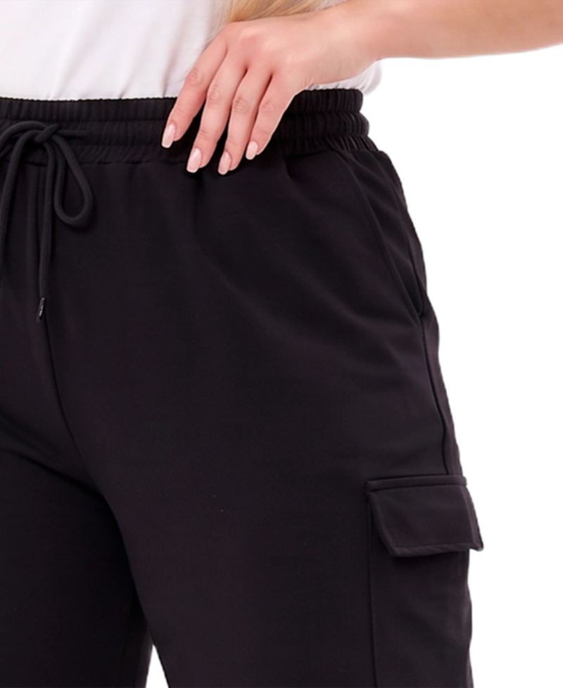 Plus Size Cargo Wide-Leg Pants