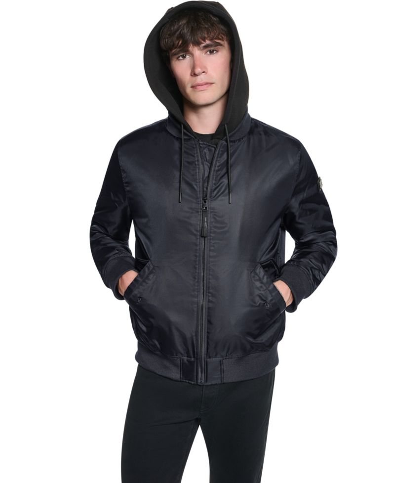 Men's Signature Hooded Bomber Jacket