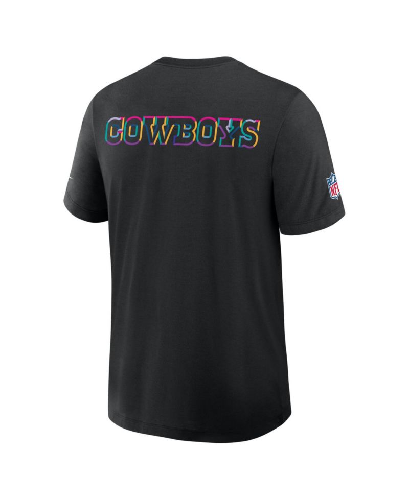 Men's Black Dallas Cowboys Tall 2025 NFL Crucial Catch Tri-Blend Dri-FIT T-Shirt