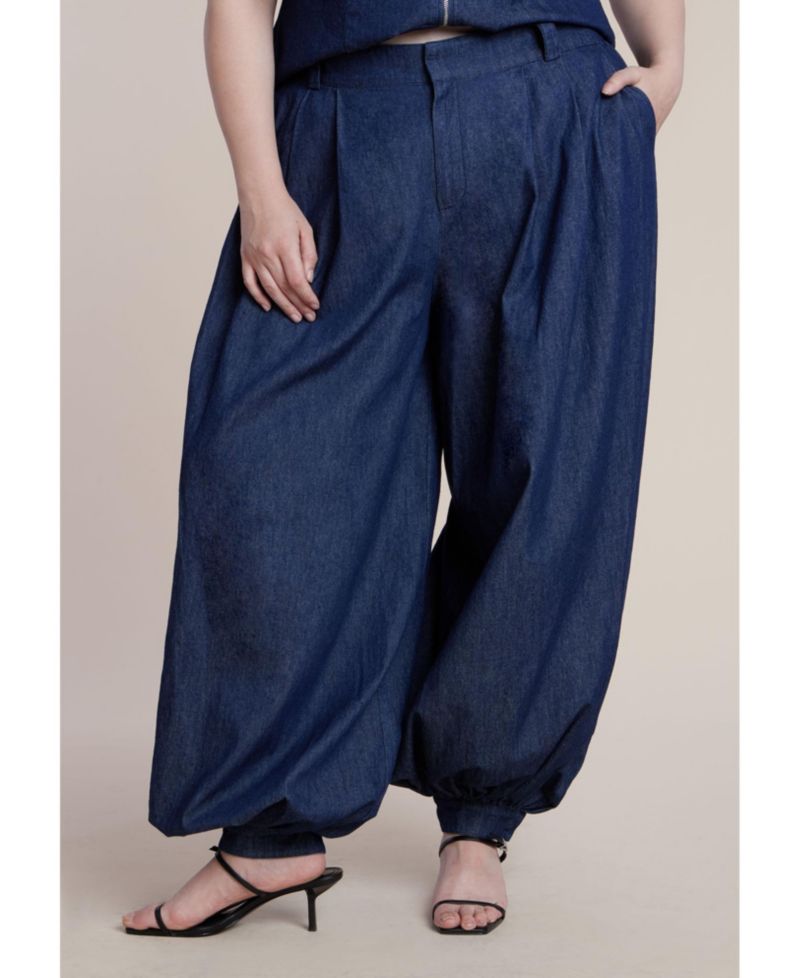 Women's High Rise Balloon Chambray