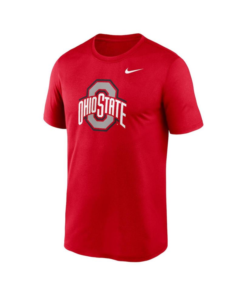 Men's Scarlet Ohio State Buckeyes Primetime Legend Logo T-Shirt