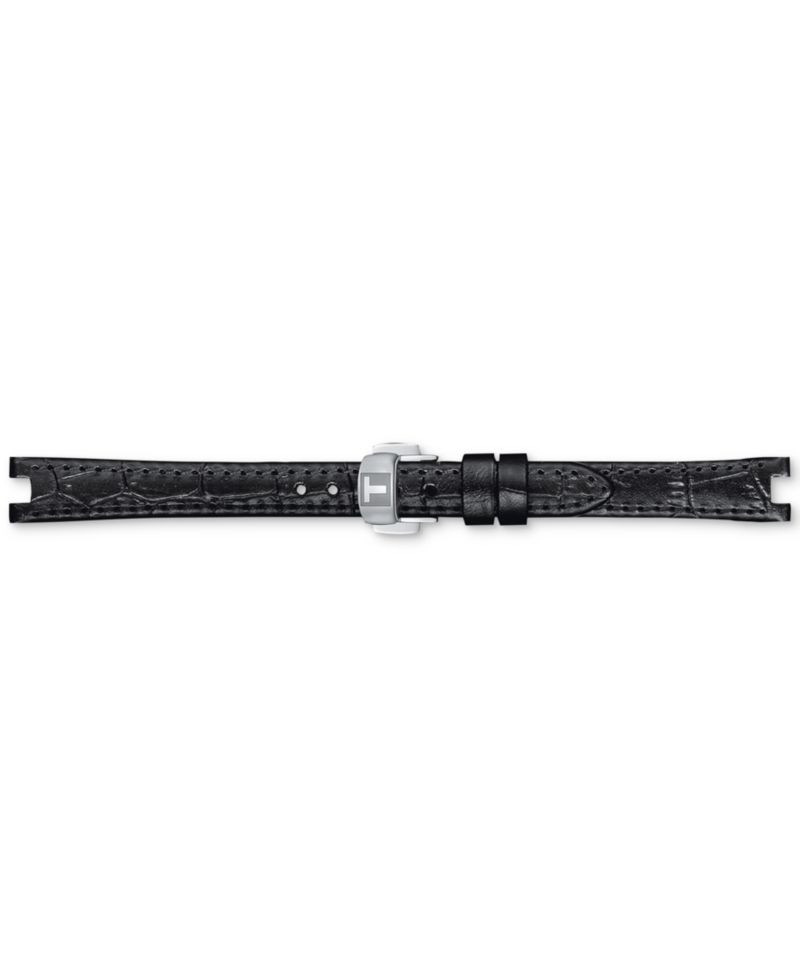 Women's Swiss Bellissima Black Leather Strap Watch 26mm