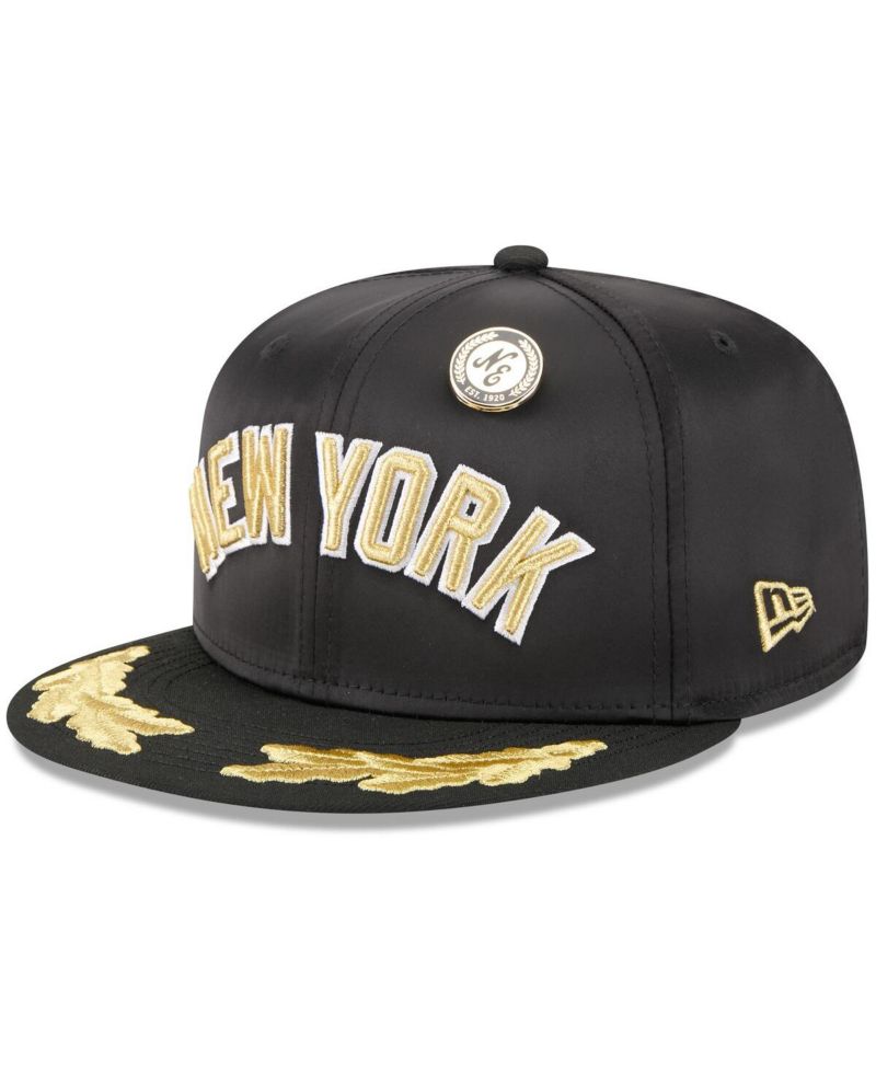 Men's Black New York Yankees 2025 59FIFTY Day Gold Leaf 59FIFTY Fitted Hat