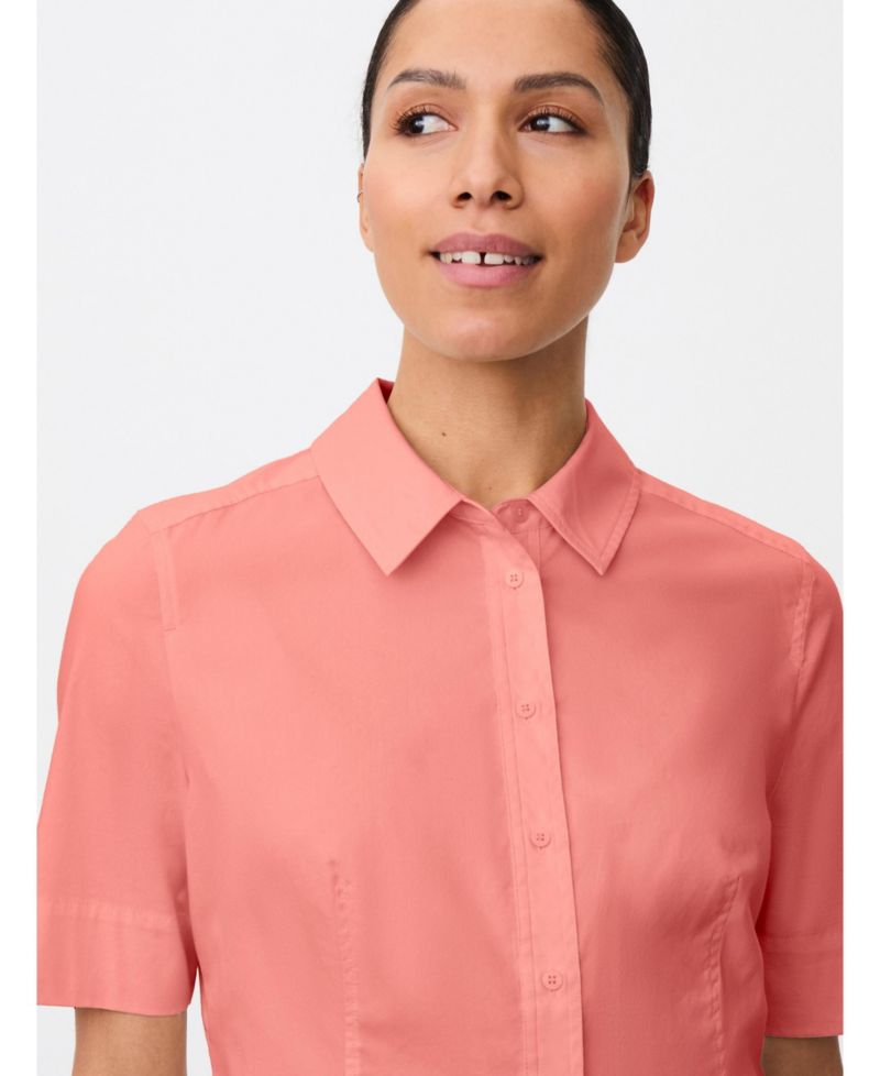 Women's Maiven Boxy Button-Up Short-Sleeve Cotton-Blend Shirt