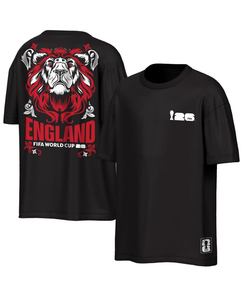 Men's Black FIFA World Cup 2026 Rally Oversized 2-Hit T-Shirt