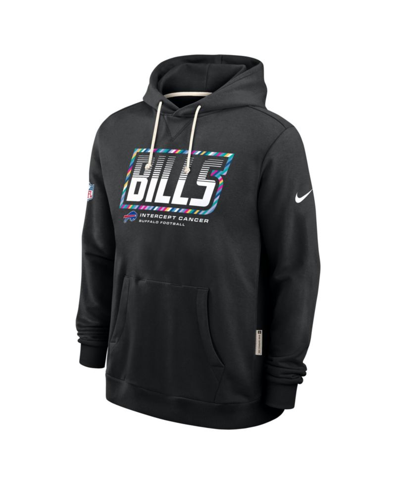 Men's Black Buffalo Bills 2026 NFL Cruical Catch Sideline Dri-Fit Pullover Hoodie