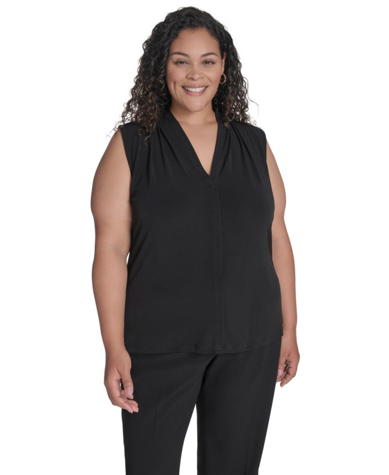 Plus Size V-Neck Top