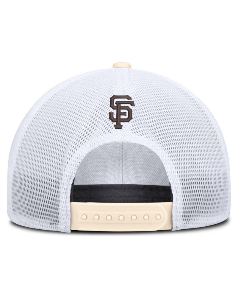 Men's Natural/White San Francisco Giants Rise Dri-FIT Trucker Adjustable Hat&iquest;