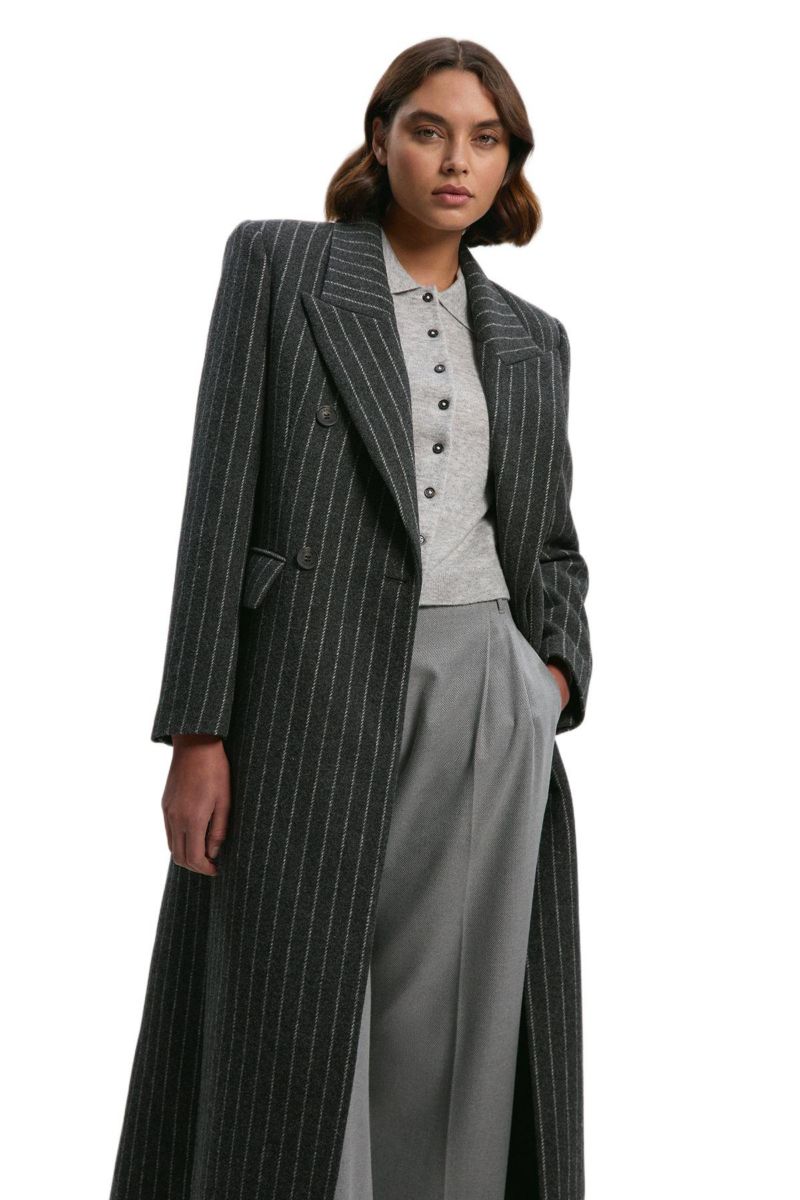 Women's Double Breasted Tailored Maxi Coat