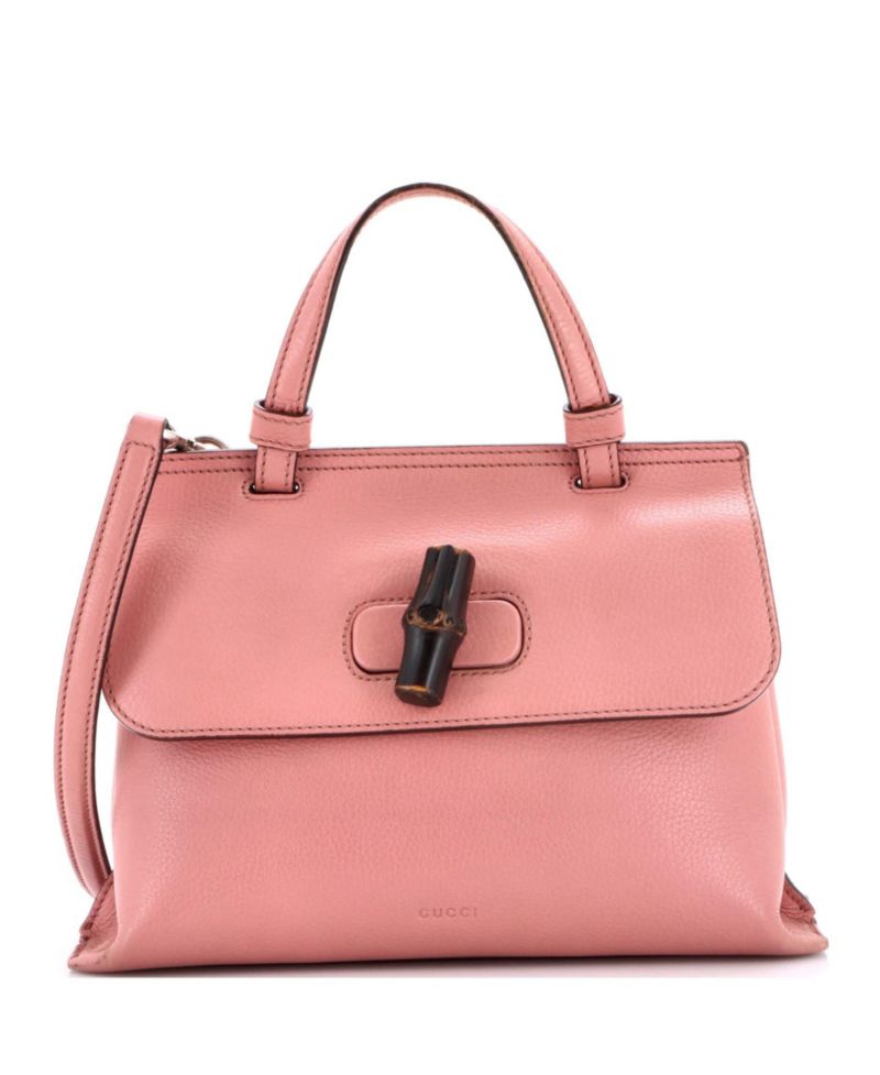 Small Bamboo Daily Top Handle Bag Leather