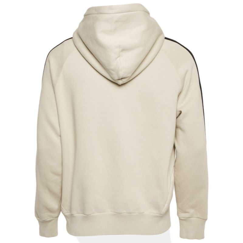 Men's X Adidas Grey Cotton And Puffer Trim Hoodie